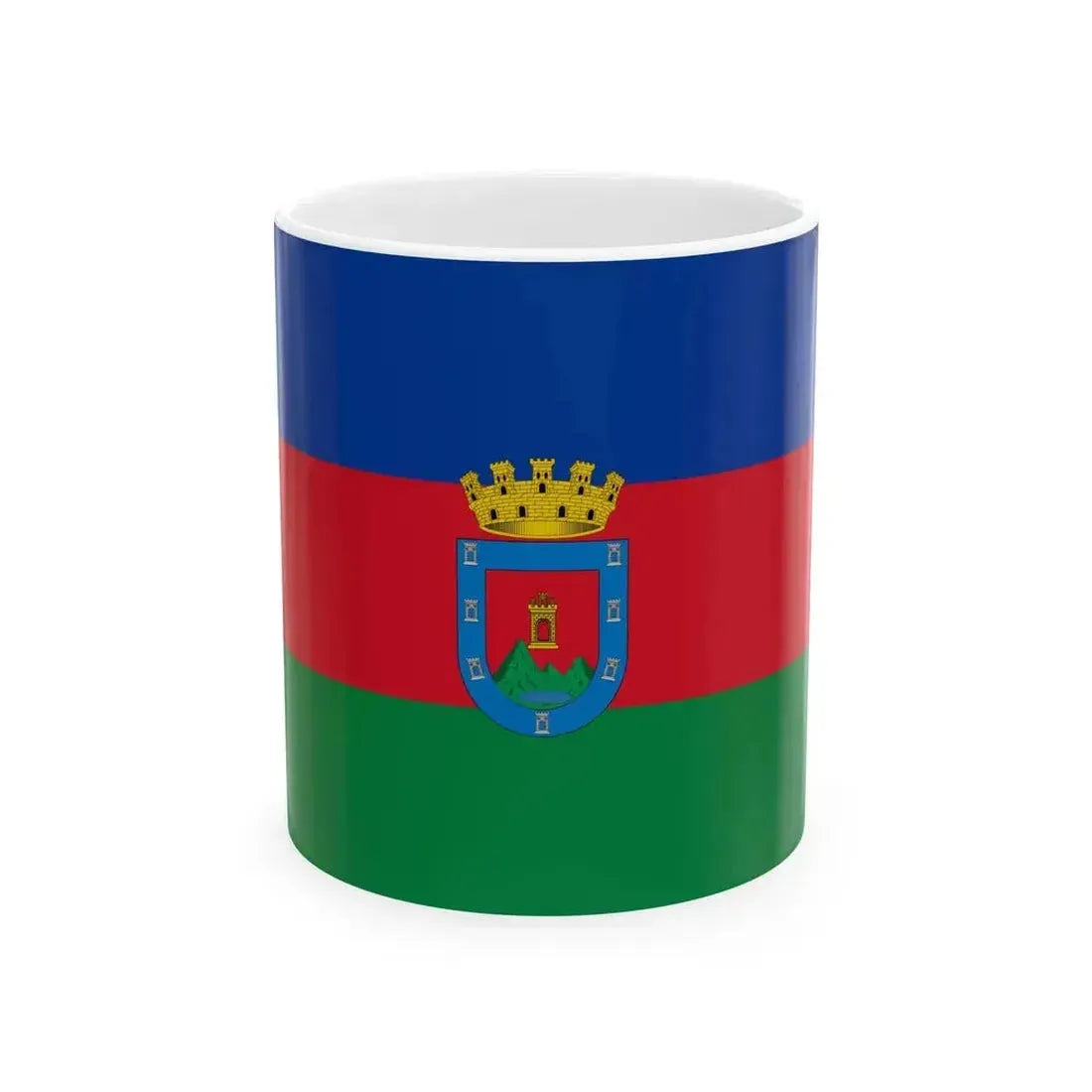 Bandera de Otavalo (Ecuador) White Coffee Mug 11oz - Go Mug Yourself