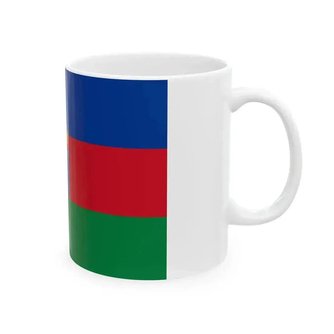 Bandera de Otavalo (Ecuador) White Coffee Mug - Go Mug Yourself