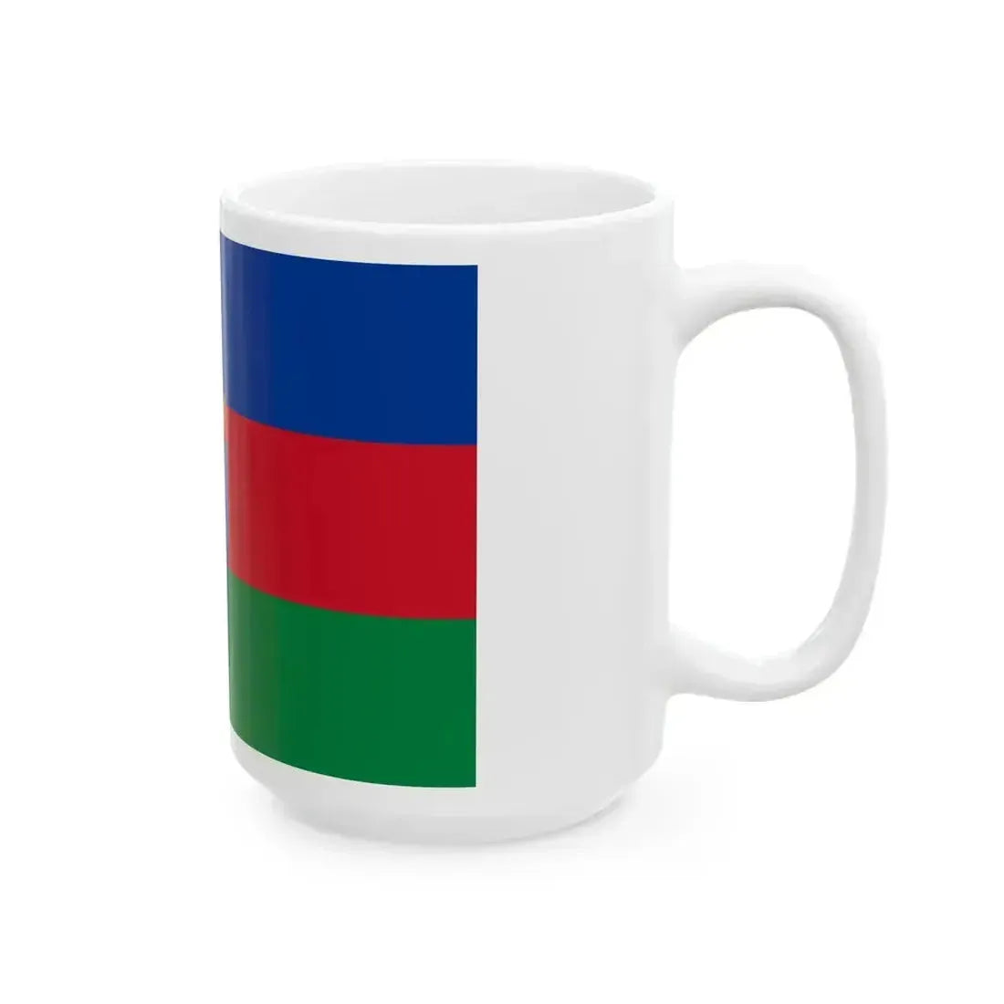 Bandera de Otavalo (Ecuador) White Coffee Mug - Go Mug Yourself
