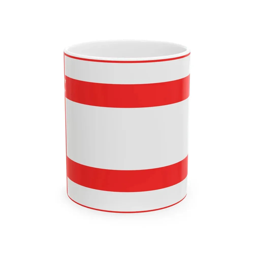 Bandera de Palmares (Costa Rica) White Coffee Mug 11oz - Go Mug Yourself