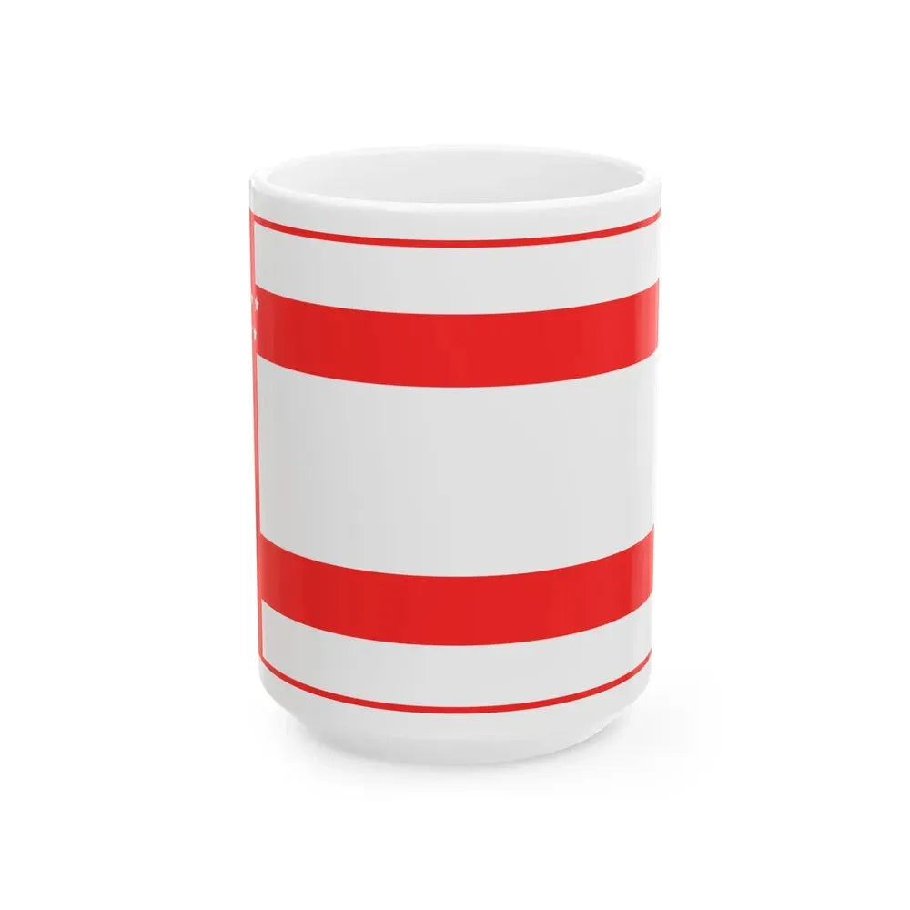 Bandera de Palmares (Costa Rica) White Coffee Mug 15oz - Go Mug Yourself