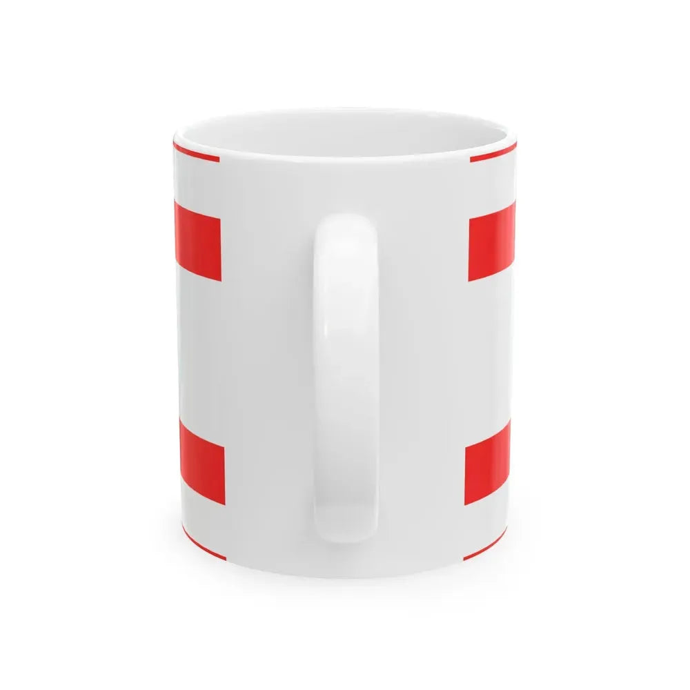 Bandera de Palmares (Costa Rica) White Coffee Mug - Go Mug Yourself