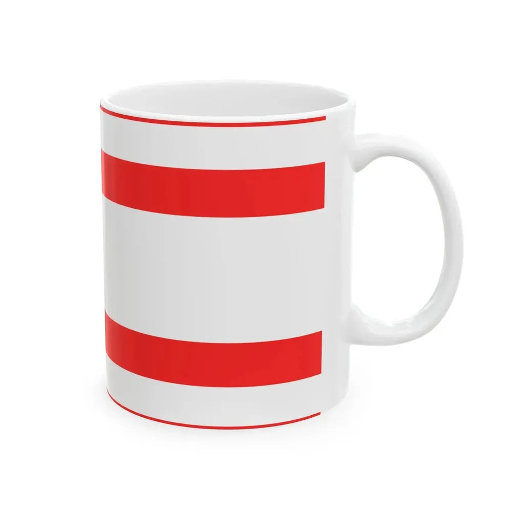 Bandera de Palmares (Costa Rica) White Coffee Mug - Go Mug Yourself