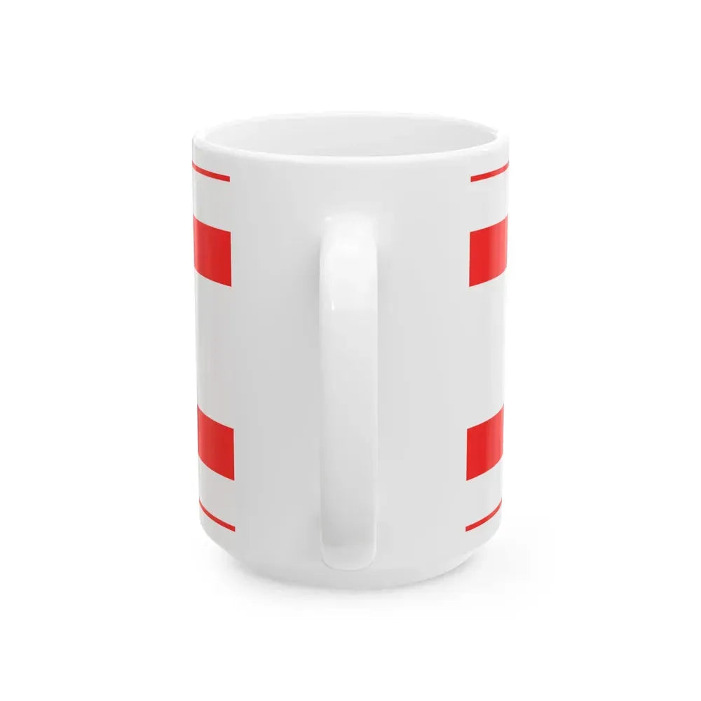 Bandera de Palmares (Costa Rica) White Coffee Mug - Go Mug Yourself