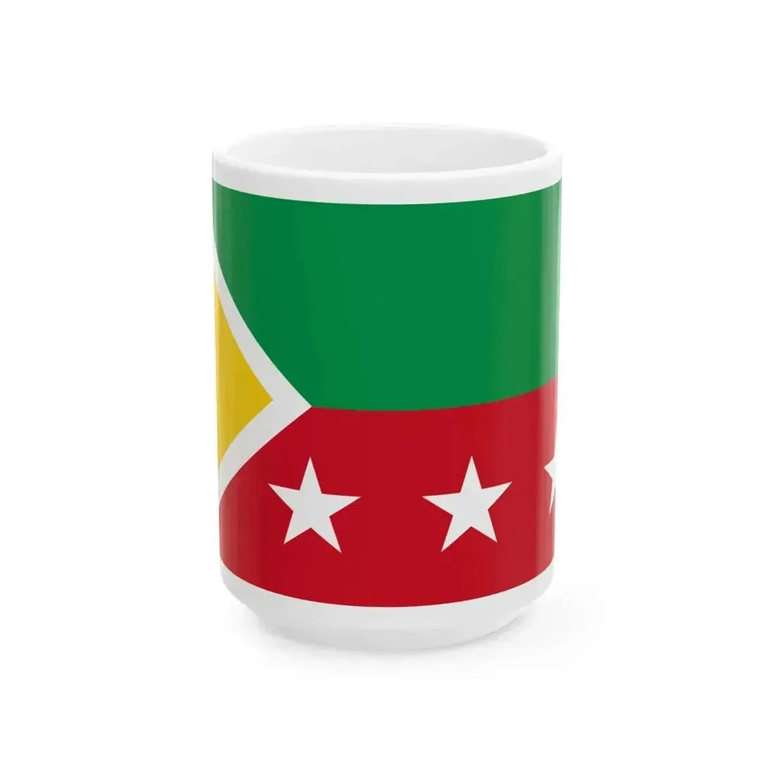 Bandera de Paquisha (Ecuador) White Coffee Mug 15oz - Go Mug Yourself
