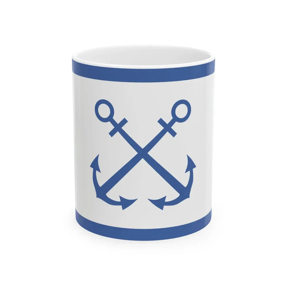 Bandera de Prefectura Naval Argentina (Argentina) White Coffee Mug 11oz - Go Mug Yourself