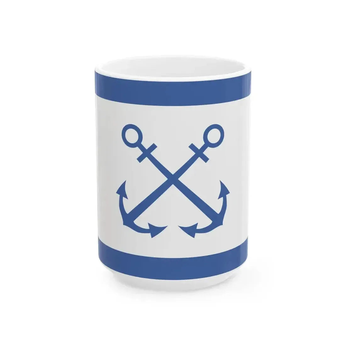 Bandera de Prefectura Naval Argentina (Argentina) White Coffee Mug 15oz - Go Mug Yourself