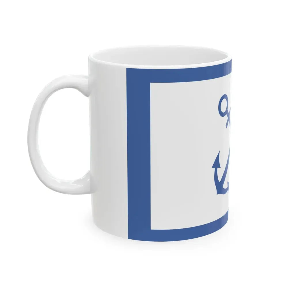 Bandera de Prefectura Naval Argentina (Argentina) White Coffee Mug - Go Mug Yourself