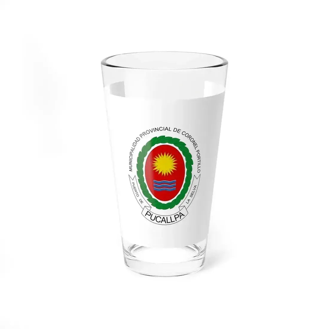 Bandera de Pucallpa (Peru) Pint Glass 16oz 16oz - Go Mug Yourself