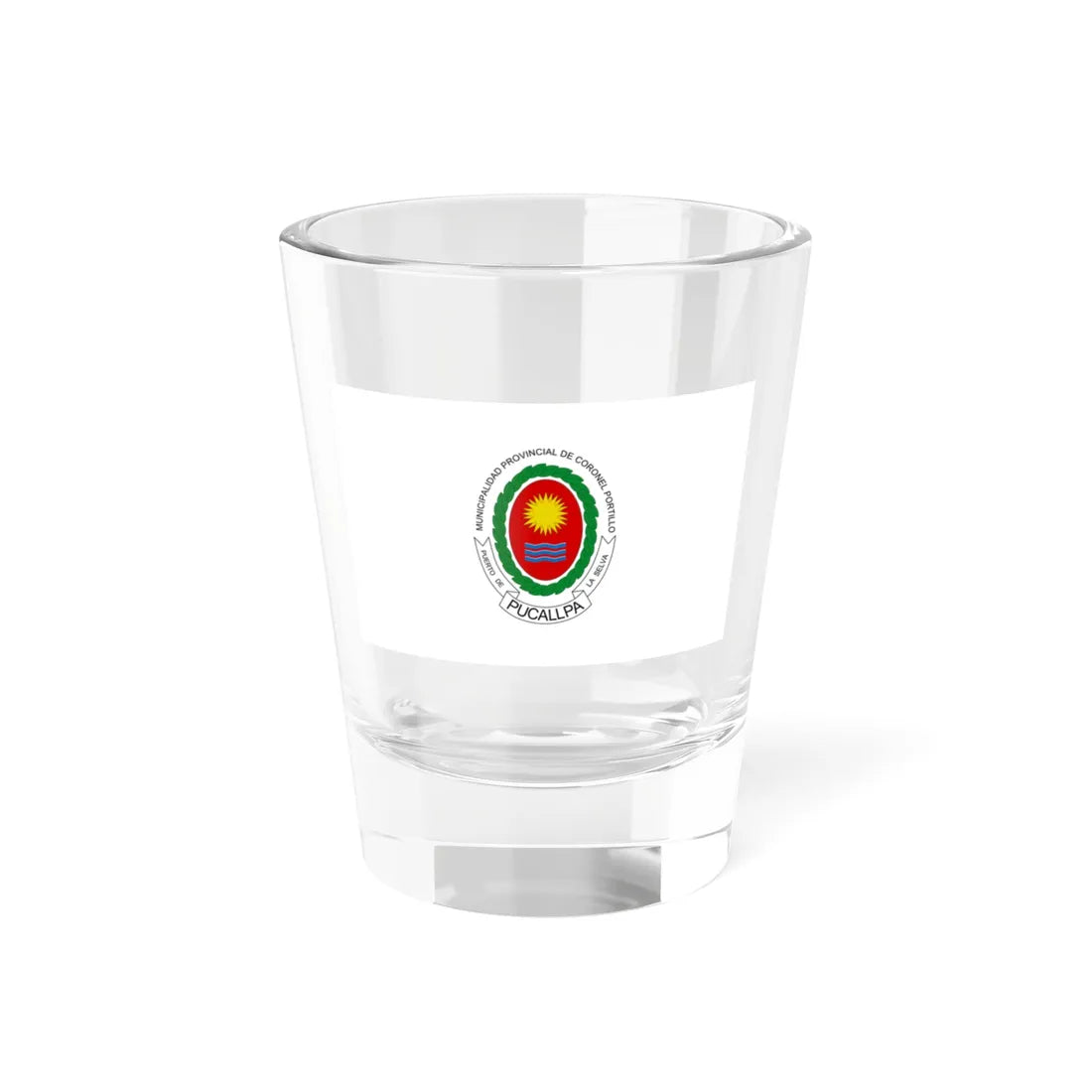Bandera de Pucallpa (Peru) Shot Glass 1.5oz 1.5oz - Go Mug Yourself