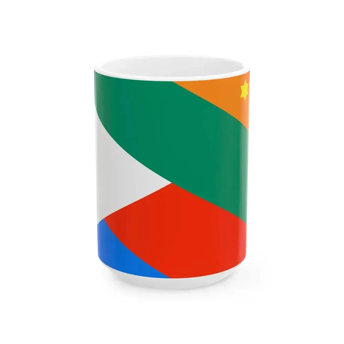 Bandera de Quepos Costa Rica (Costa Rica) White Coffee Mug 15oz - Go Mug Yourself