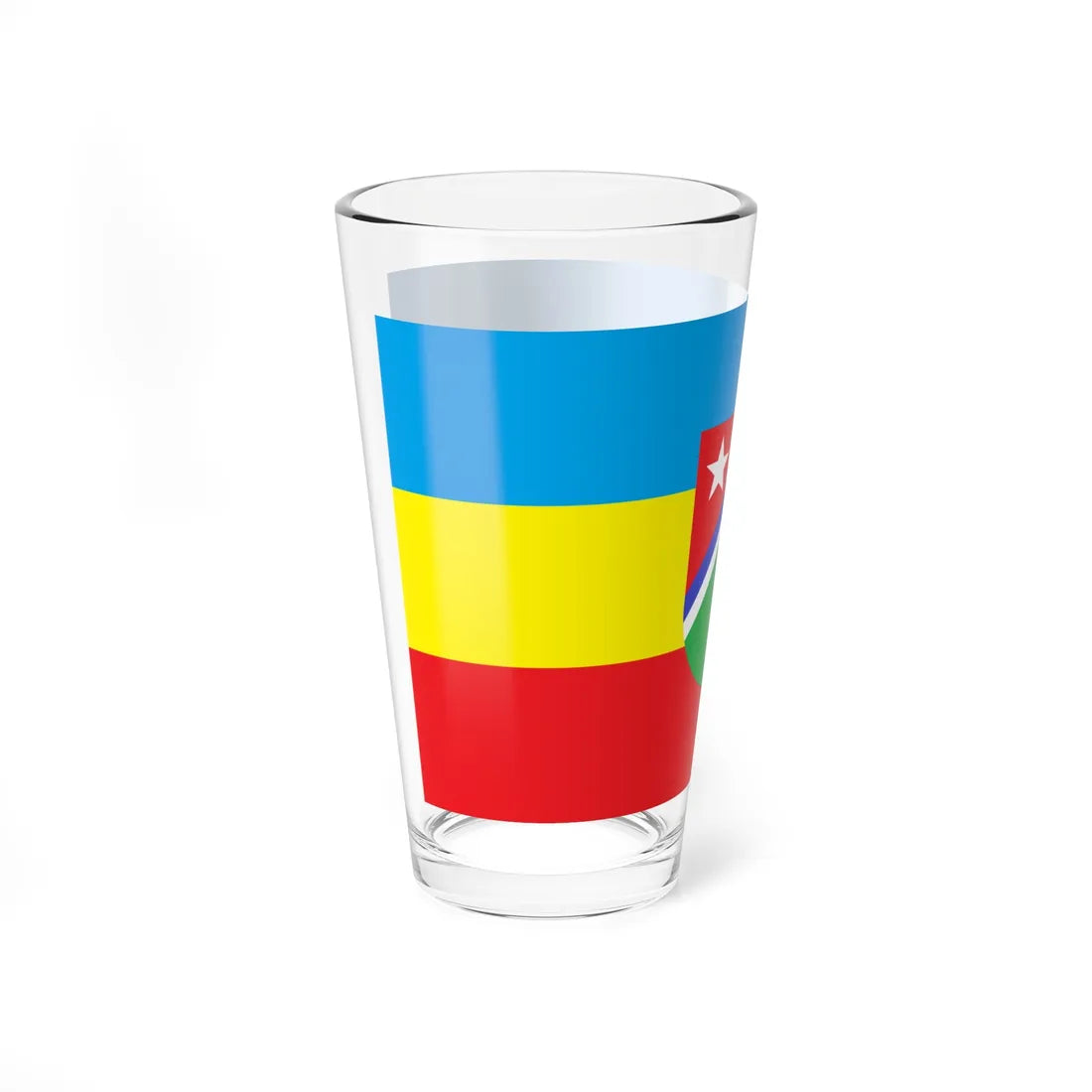 Bandera de Quivicán Cuba (Cuba) Pint Glass 16oz - Go Mug Yourself