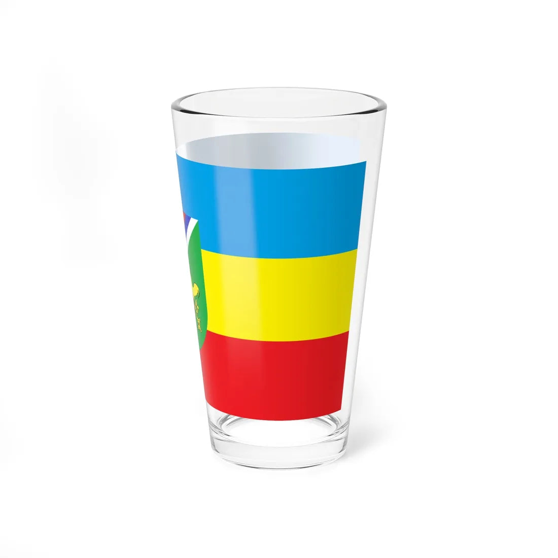 Bandera de Quivicán Cuba (Cuba) Pint Glass 16oz - Go Mug Yourself