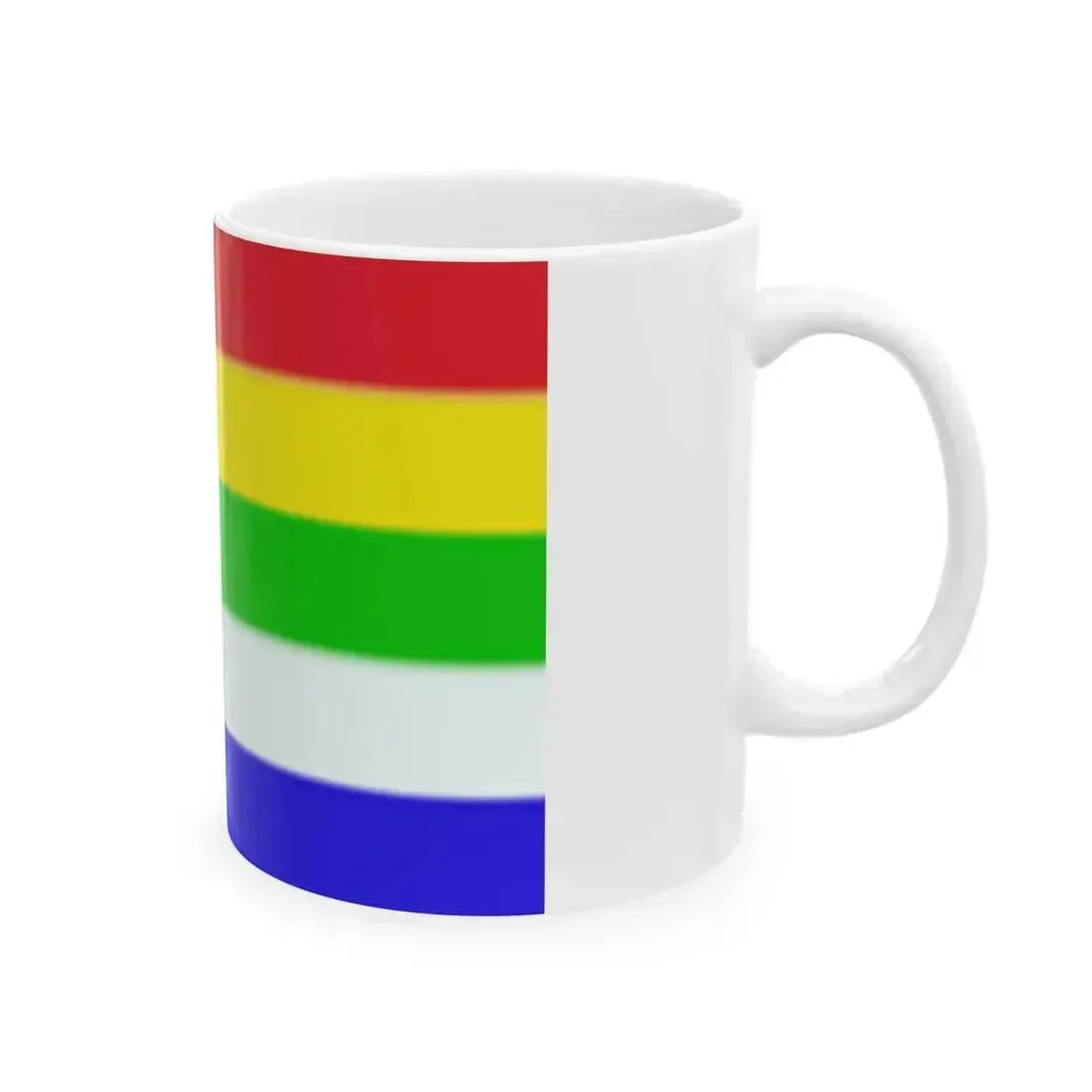 Bandera de Rajashtan (India) White Coffee Mug - Go Mug Yourself