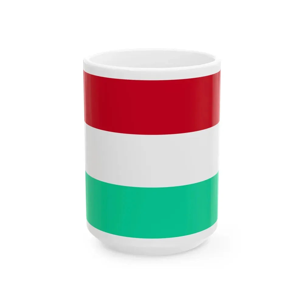 Bandera de San Rafael Costa Rica (Costa Rica) White Coffee Mug 15oz - Go Mug Yourself