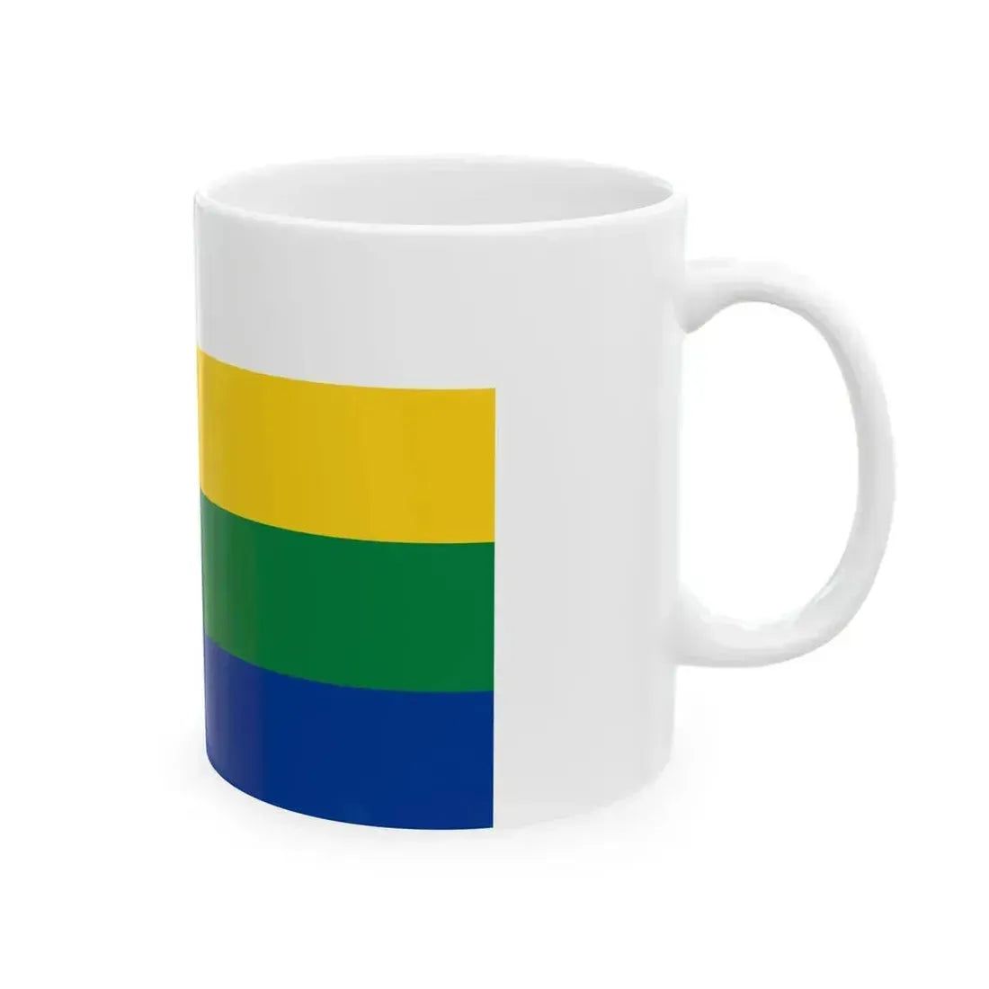 Bandera de Santa Cruz (Ecuador) White Coffee Mug - Go Mug Yourself