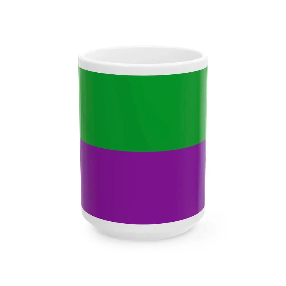 Bandera de Turrialba (Costa Rica) White Coffee Mug 15oz - Go Mug Yourself