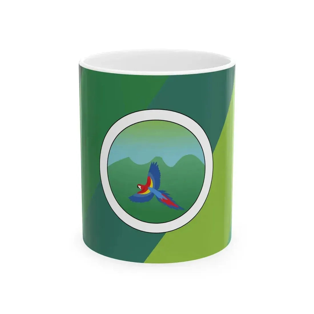 Bandera de Turrubares Costa Rica (Costa Rica) White Coffee Mug 11oz - Go Mug Yourself