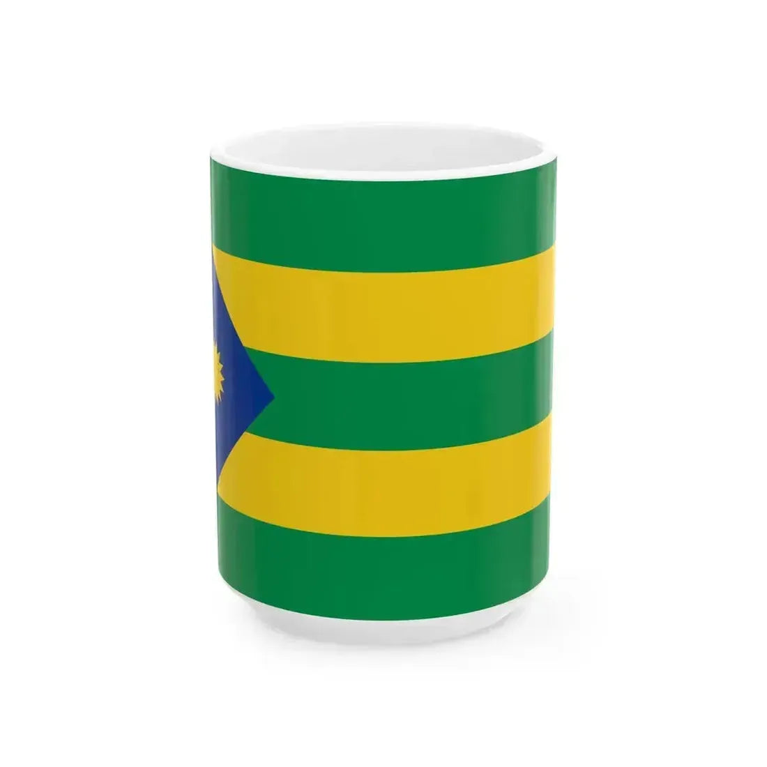 Bandera de Valencia (Ecuador) White Coffee Mug 15oz - Go Mug Yourself