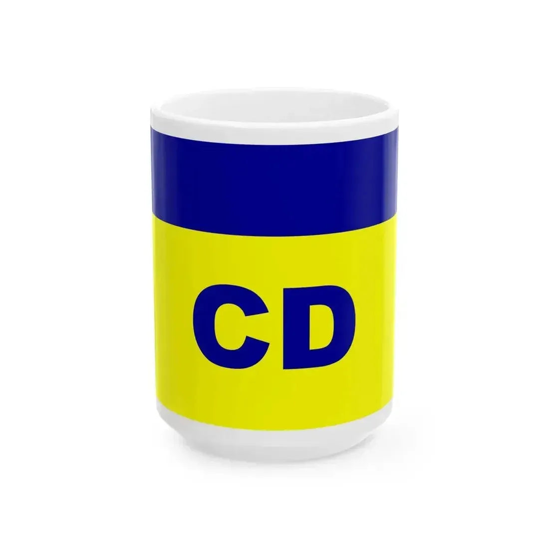 Bandera del CD (El Salvador) White Coffee Mug 15oz - Go Mug Yourself