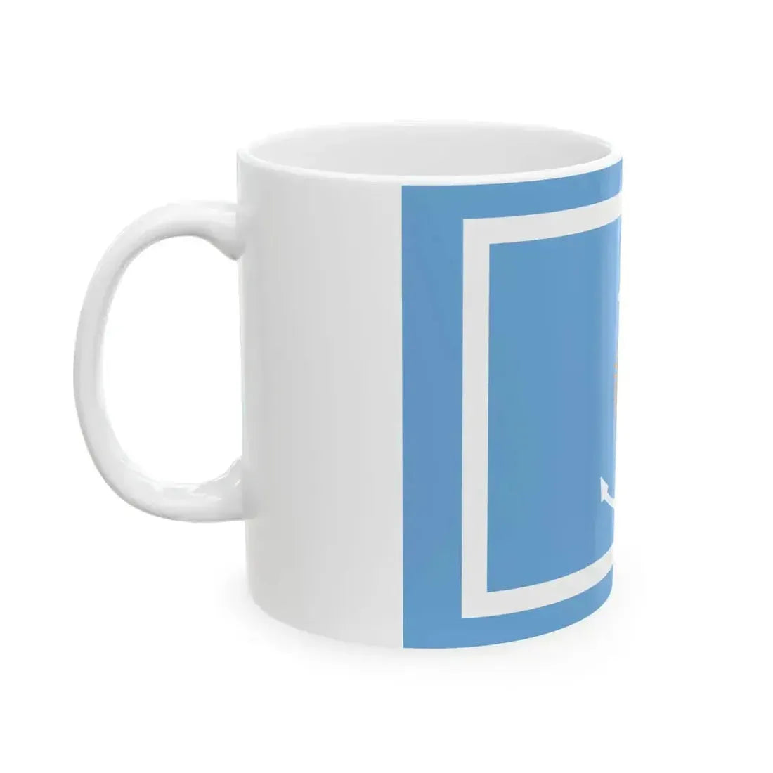 Bandera del ministro de marina de la armada Argentina (Argentina) White Coffee Mug - Go Mug Yourself
