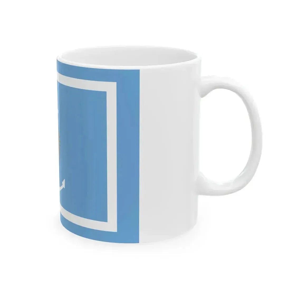 Bandera del ministro de marina de la armada Argentina (Argentina) White Coffee Mug - Go Mug Yourself