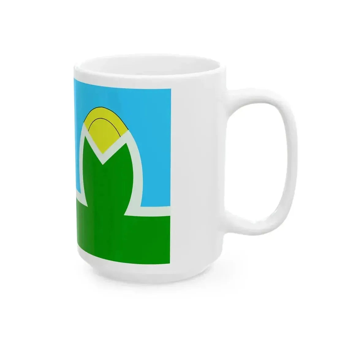 Bandera del Municipio de Malabrigo Santa Fe (Argentina) White Coffee Mug - Go Mug Yourself