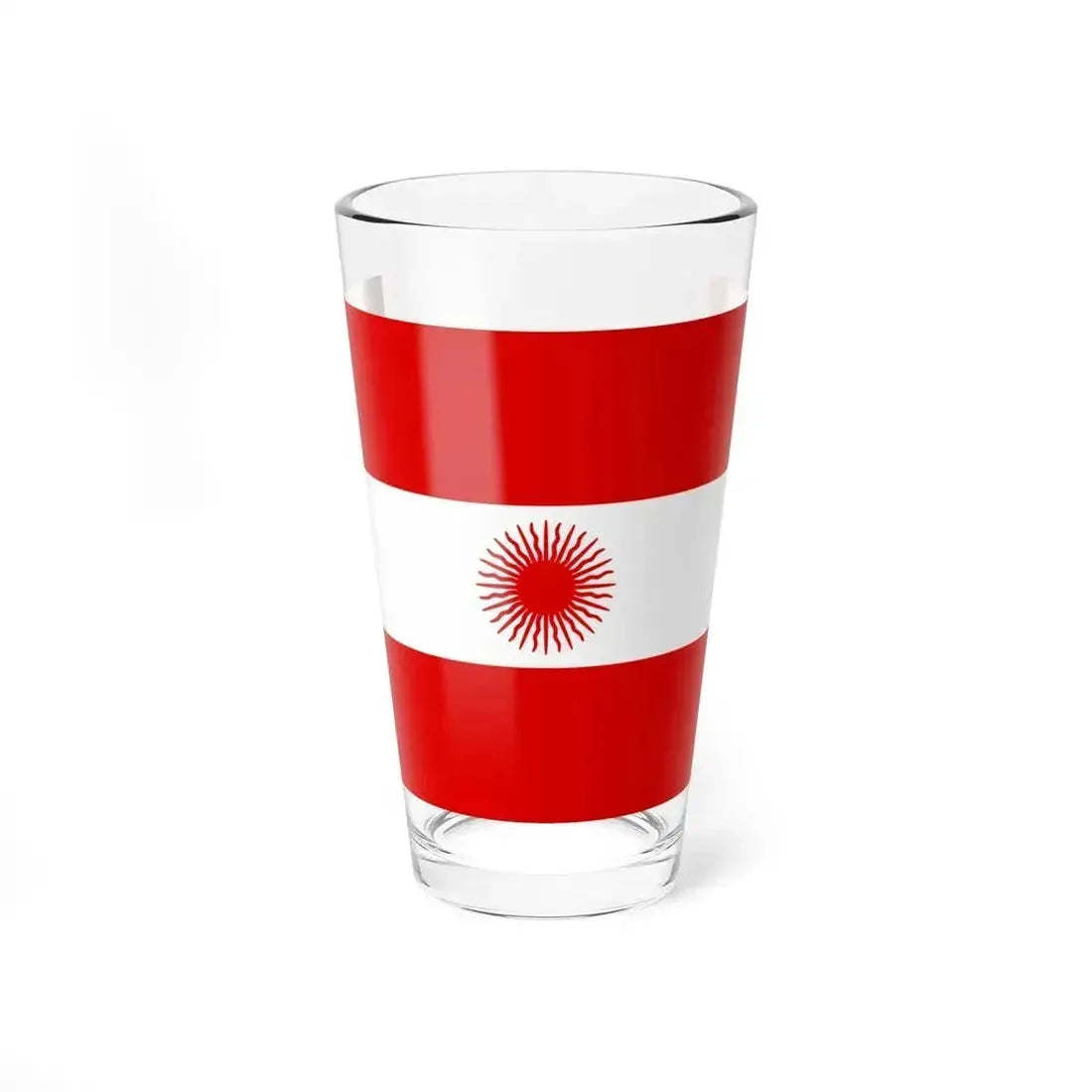 Bandera del Peru 1822 (Peru) Pint Glass 16oz 16oz - Go Mug Yourself