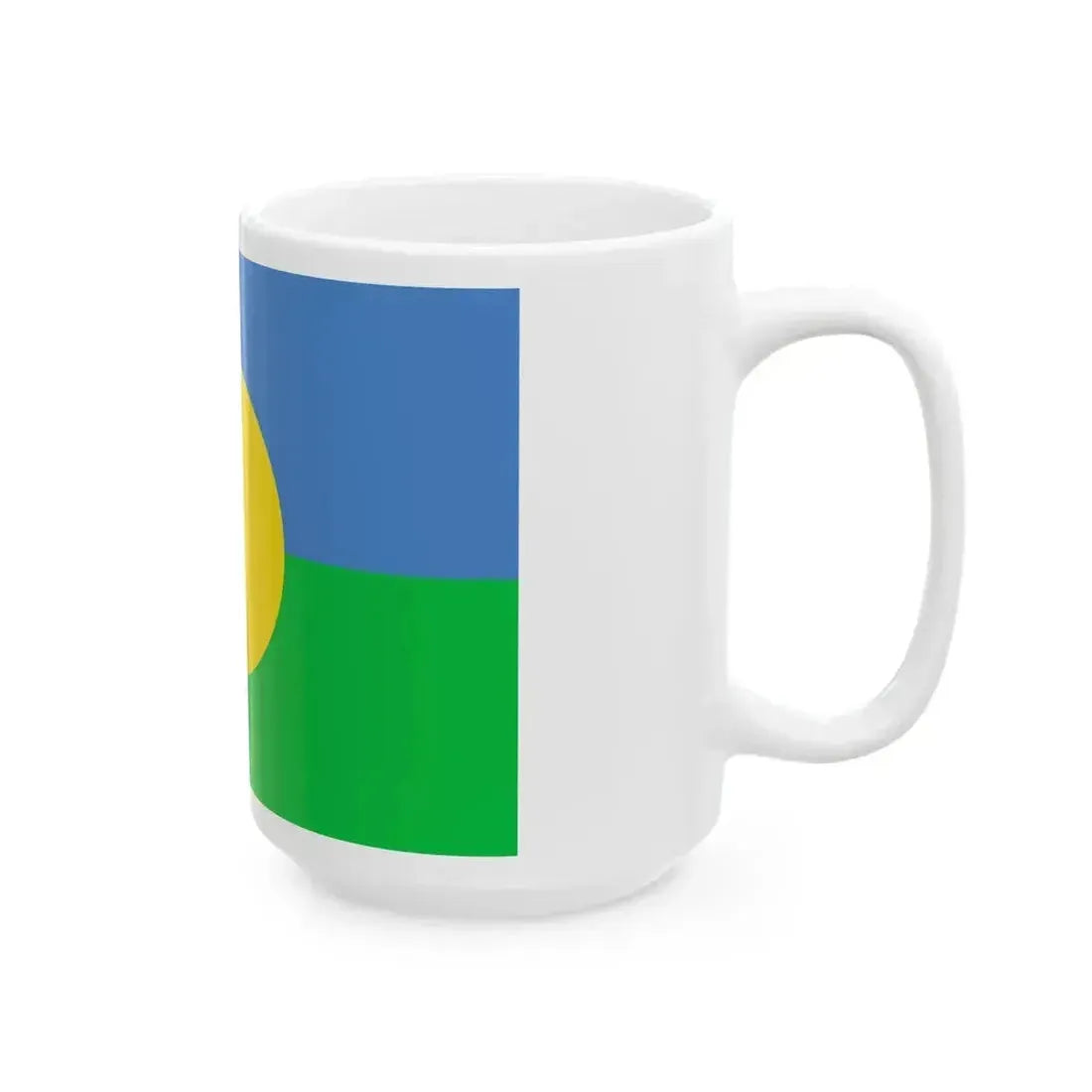 Bandera del pueblo Mbya Guarani de Yyryapu (Argentina) White Coffee Mug - Go Mug Yourself