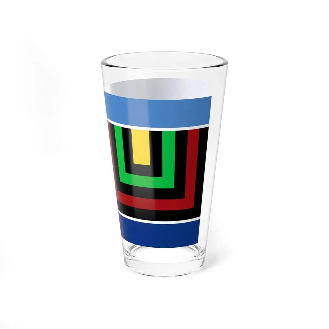 Bandera del pueblo Qom (Argentina) Pint Glass 16oz - Go Mug Yourself