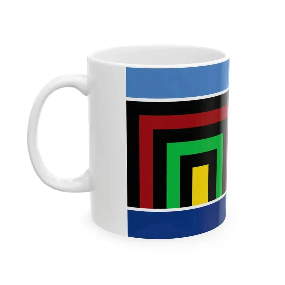 Bandera del pueblo Qom (Argentina) White Coffee Mug - Go Mug Yourself