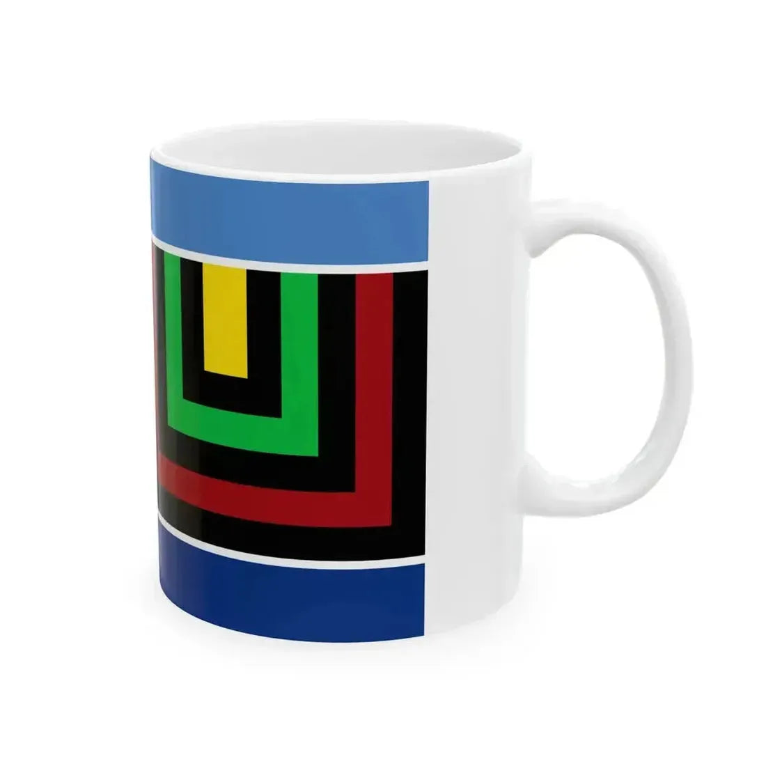 Bandera del pueblo Qom (Argentina) White Coffee Mug - Go Mug Yourself