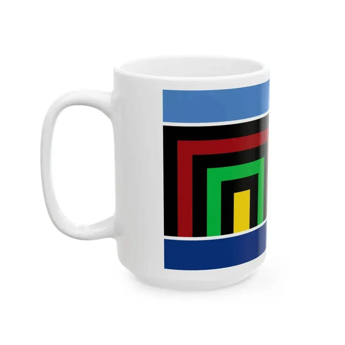 Bandera del pueblo Qom (Argentina) White Coffee Mug - Go Mug Yourself