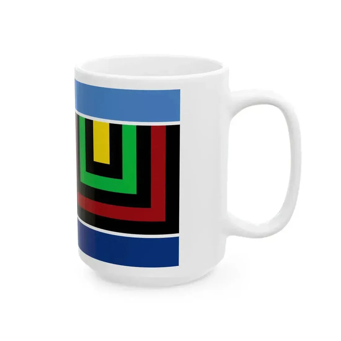 Bandera del pueblo Qom (Argentina) White Coffee Mug - Go Mug Yourself