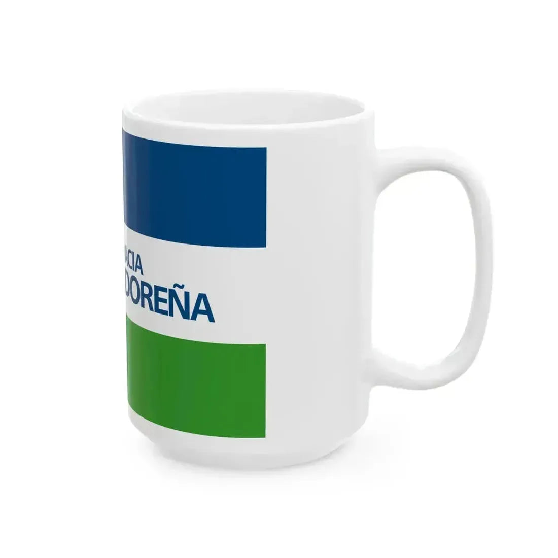 Bandera DS (El Salvador) White Coffee Mug - Go Mug Yourself