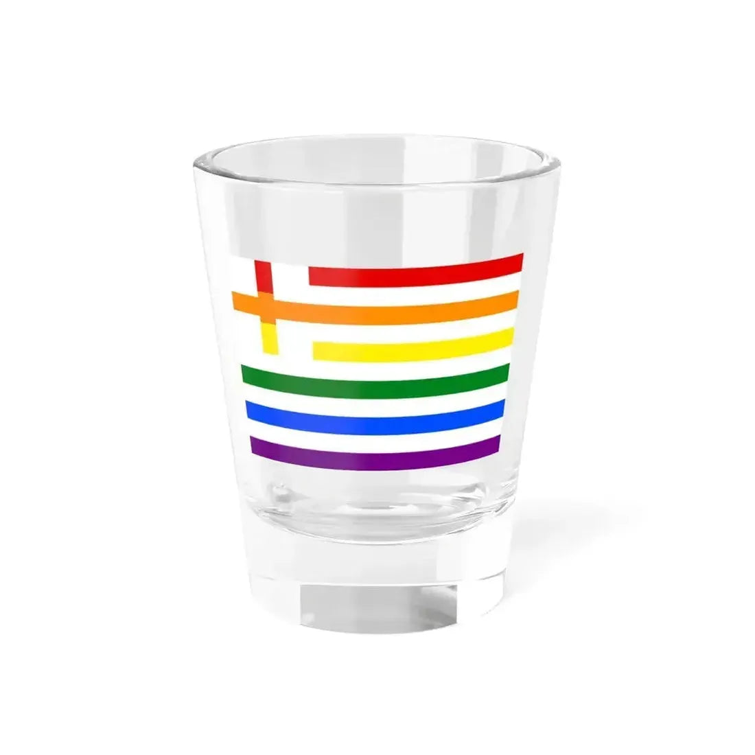 Bandera gay Grecia (Greece) Shot Glass 1.5oz 1.5oz - Go Mug Yourself