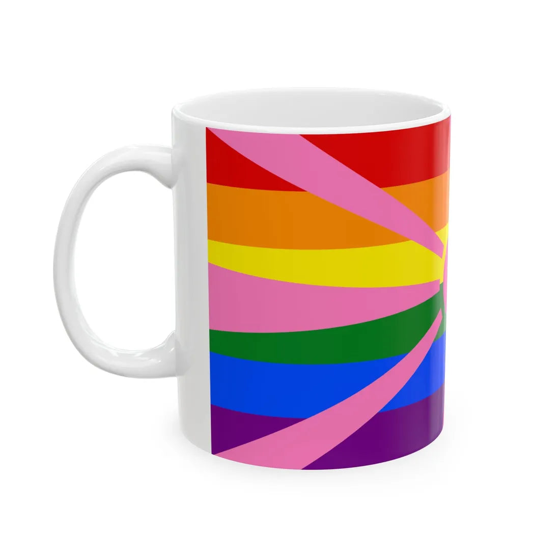 Bandera gay North Macedonia (North Macedonia) White Coffee Mug - Go Mug Yourself