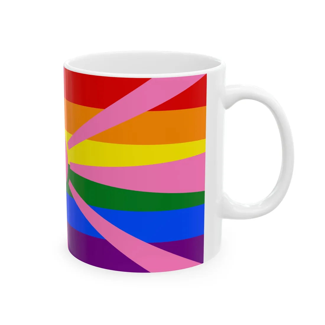 Bandera gay North Macedonia (North Macedonia) White Coffee Mug - Go Mug Yourself