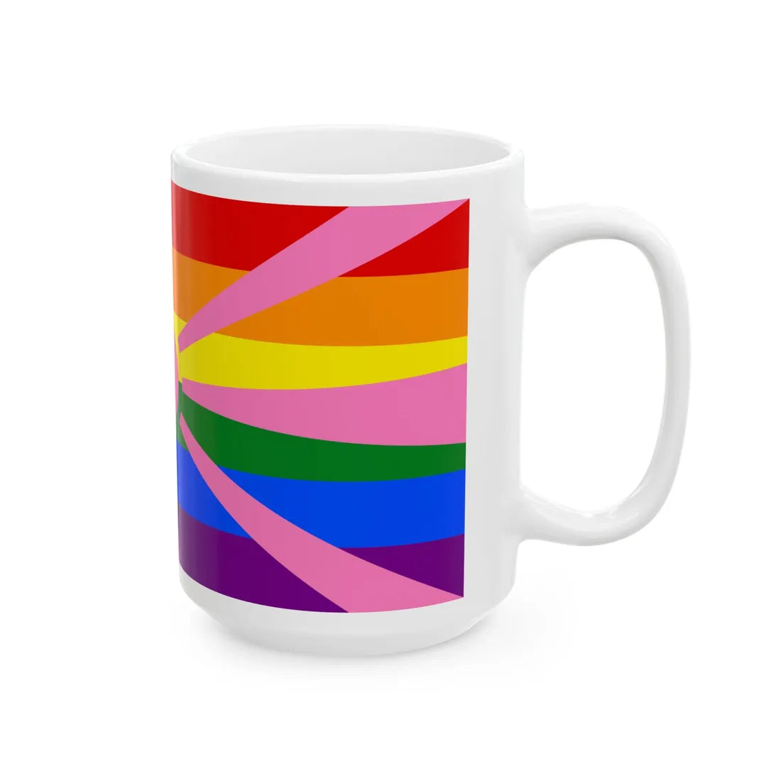 Bandera gay North Macedonia (North Macedonia) White Coffee Mug - Go Mug Yourself