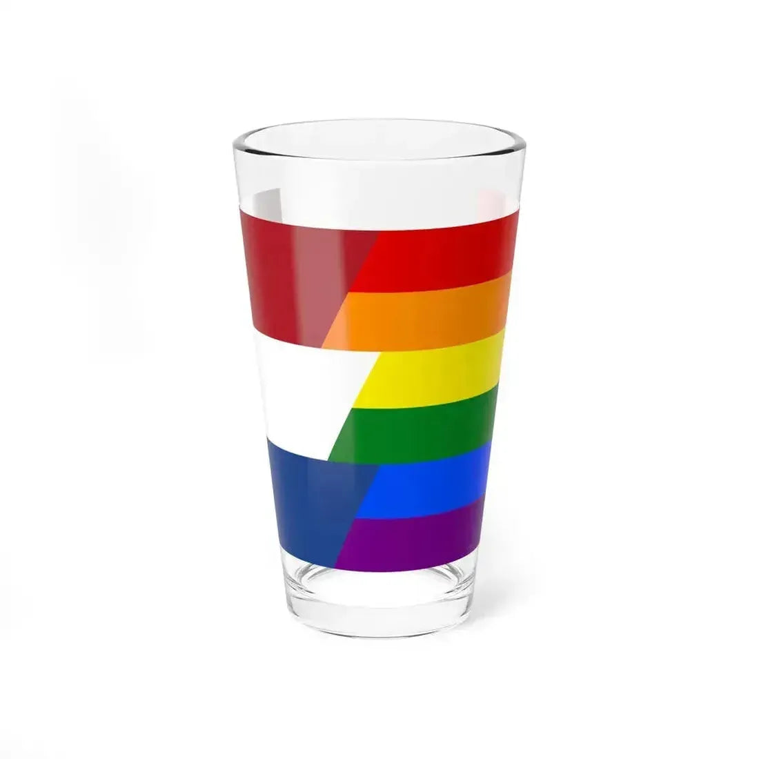 Bandera gay Países Bajos (Netherlands) Pint Glass 16oz 16oz - Go Mug Yourself
