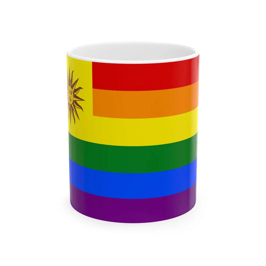 Bandera gay Uruguay (Uruguay) White Coffee Mug 11oz - Go Mug Yourself
