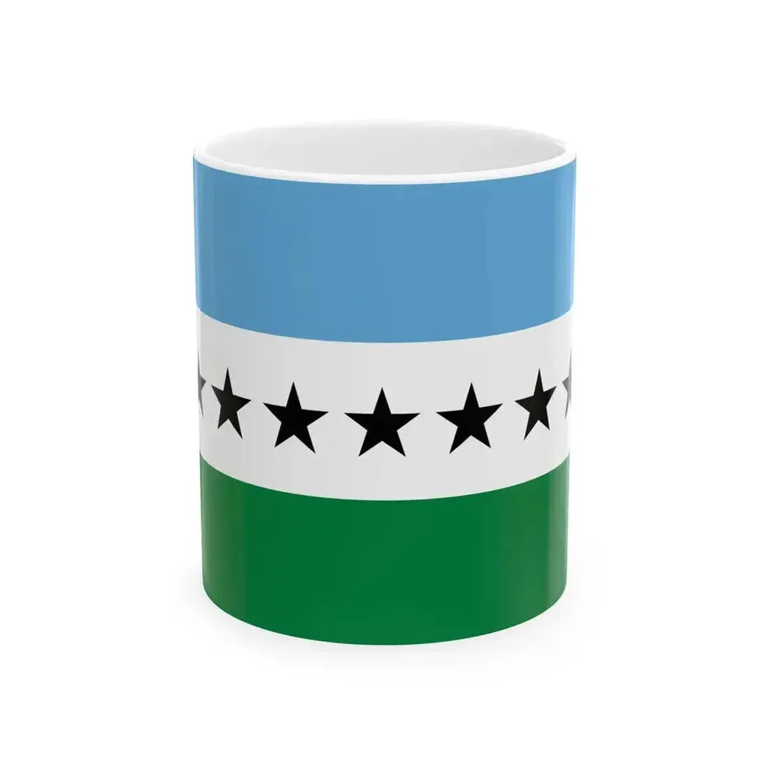 Bandera Lago Agrio (Ecuador) White Coffee Mug 11oz - Go Mug Yourself