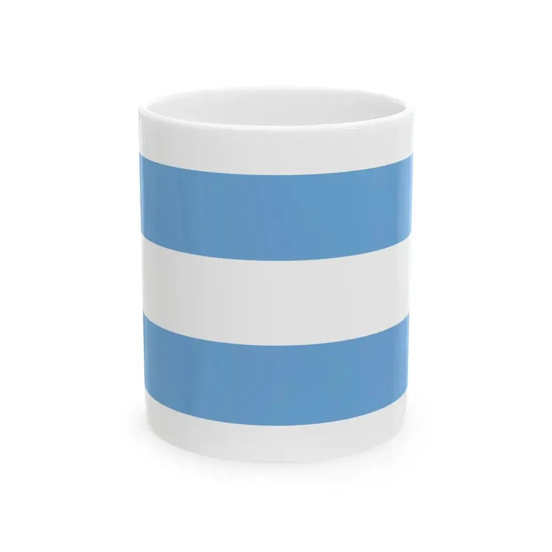 Bandera marina mercante estado de Buenos Aires (Argentina) White Coffee Mug 11oz - Go Mug Yourself