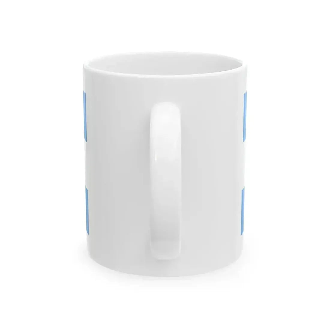 Bandera marina mercante estado de Buenos Aires (Argentina) White Coffee Mug - Go Mug Yourself