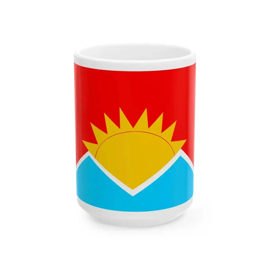 Bandera Paixtunistan 86 (Pakistan) White Coffee Mug 15oz - Go Mug Yourself