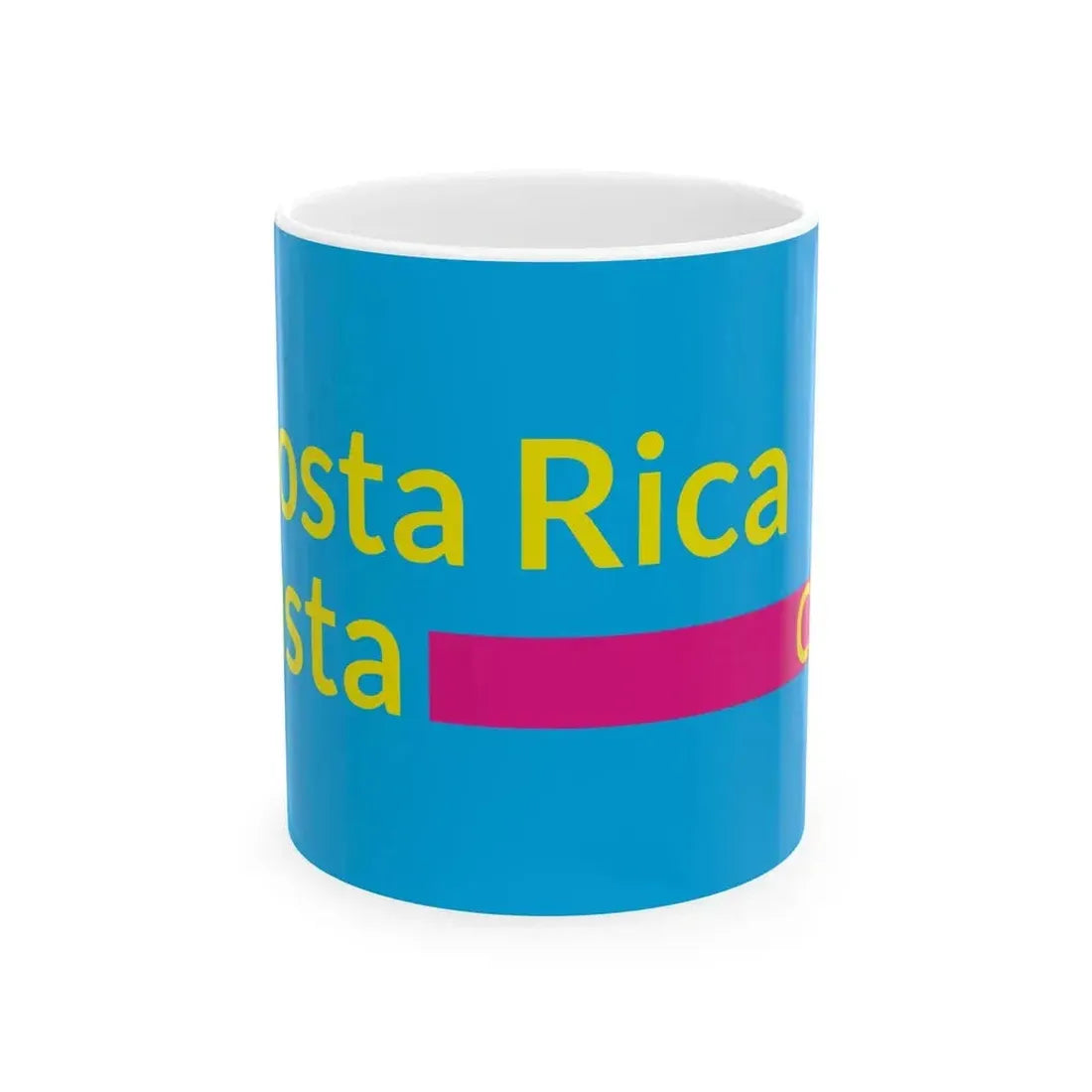 Bandera Partido Costa Rica Justa (Costa Rica) White Coffee Mug 11oz - Go Mug Yourself