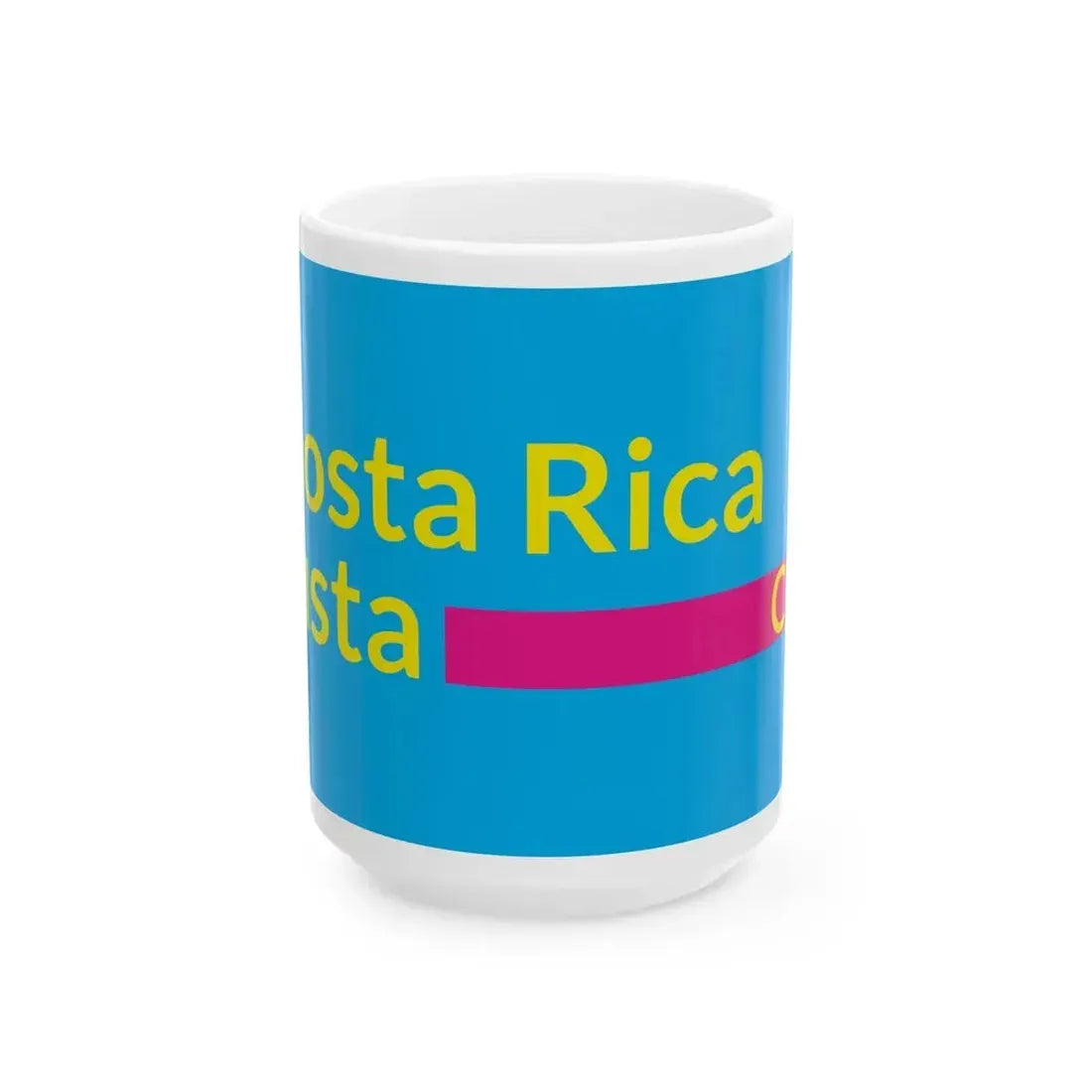 Bandera Partido Costa Rica Justa (Costa Rica) White Coffee Mug 15oz - Go Mug Yourself