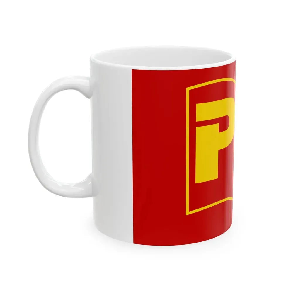 Bandera Partido de los Trabajadores Costa Rica (Costa Rica) White Coffee Mug - Go Mug Yourself