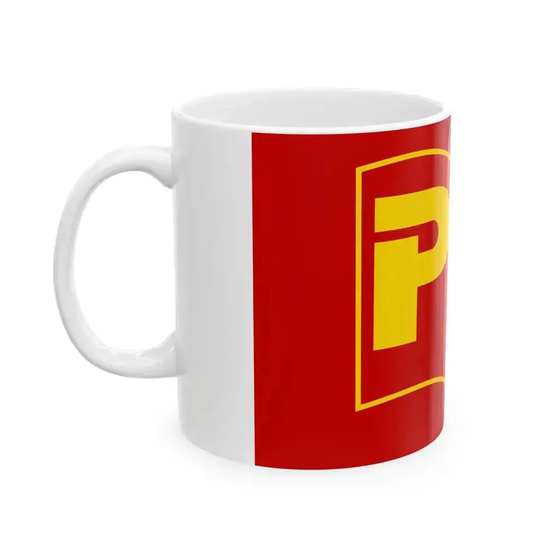 Bandera Partido de los Trabajadores Costa Rica (Costa Rica) White Coffee Mug - Go Mug Yourself