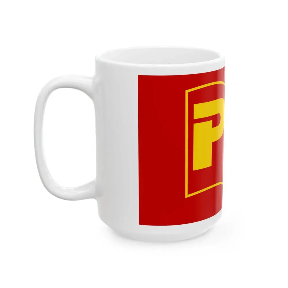 Bandera Partido de los Trabajadores Costa Rica (Costa Rica) White Coffee Mug - Go Mug Yourself